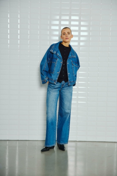 WBLCARLA BLUE HW DENIM PANT