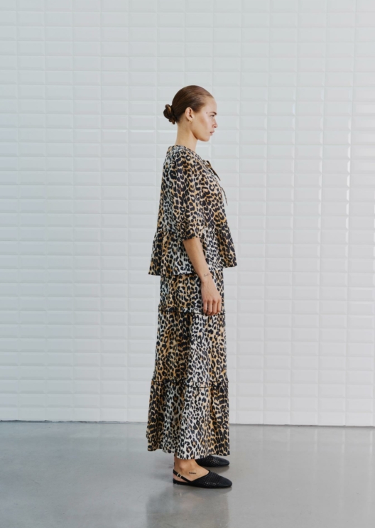 WBLAMINA TIE FRONT PEP TOP