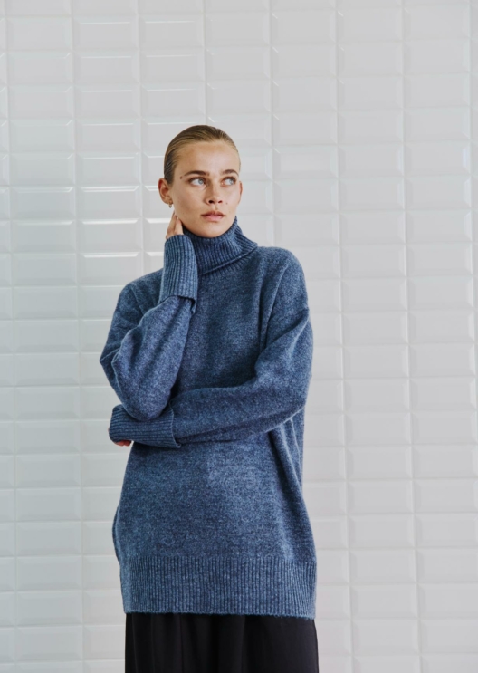 WBLALVA LONG ROLL NECK SWEATER