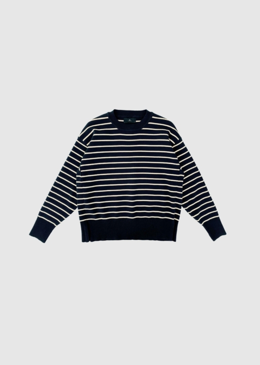 WBLBARBARA LS STRIPED PULLOVER