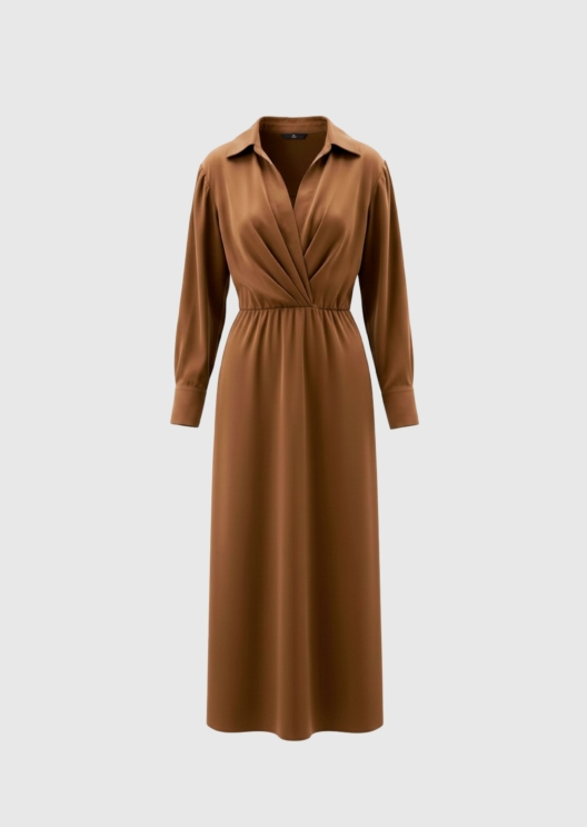 WBLLUNA SATEEN MIDI DRESS