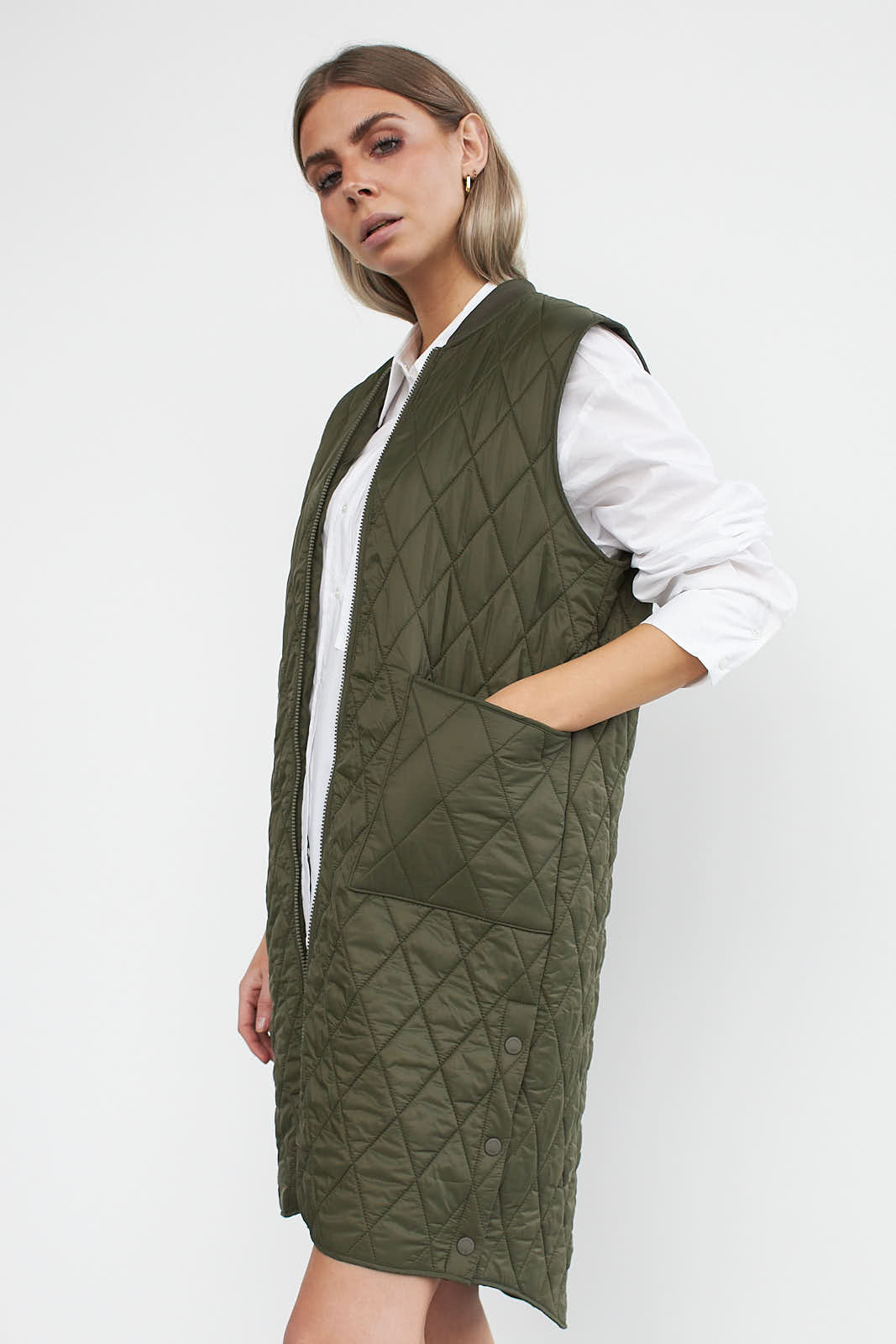 WBLLIVA QUILTED LONG WAISTCOAT – Stylestore.com