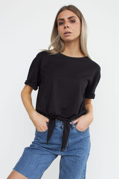 WBLMOON SS KNOT TOP