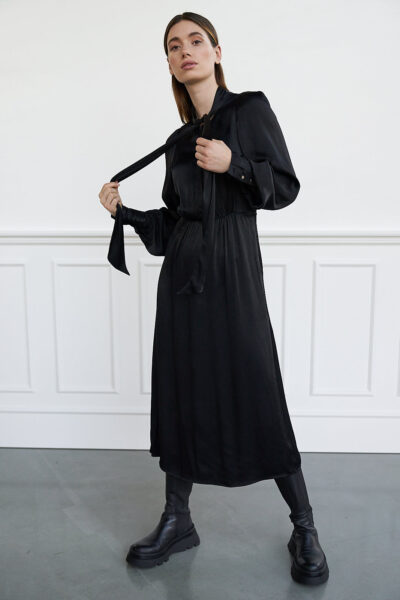 WBLALBA LS MAXI DRESS