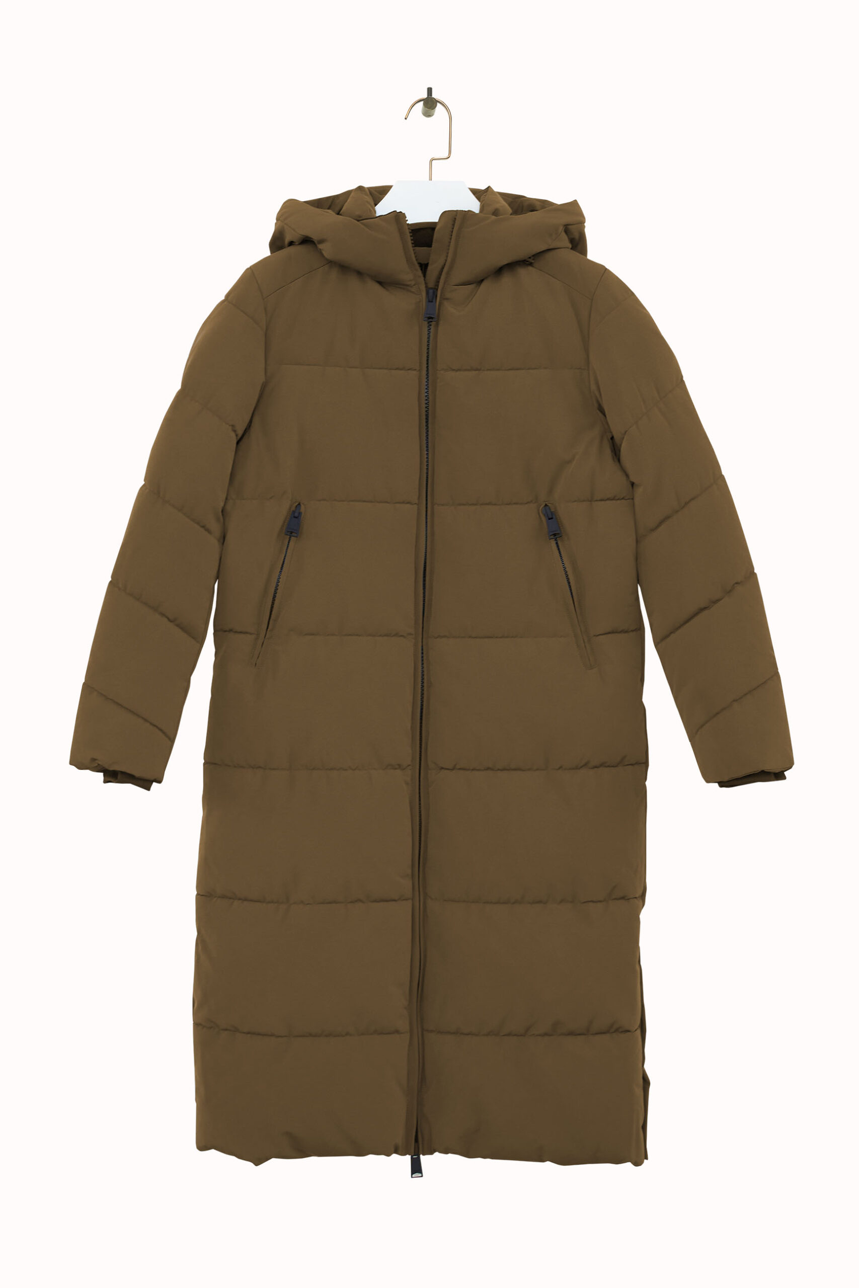 ochre padded coat
