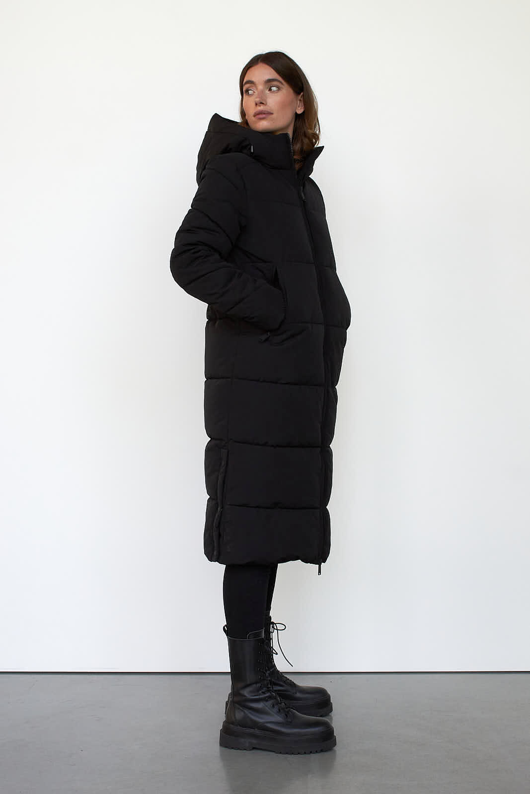 cheap long padded coat