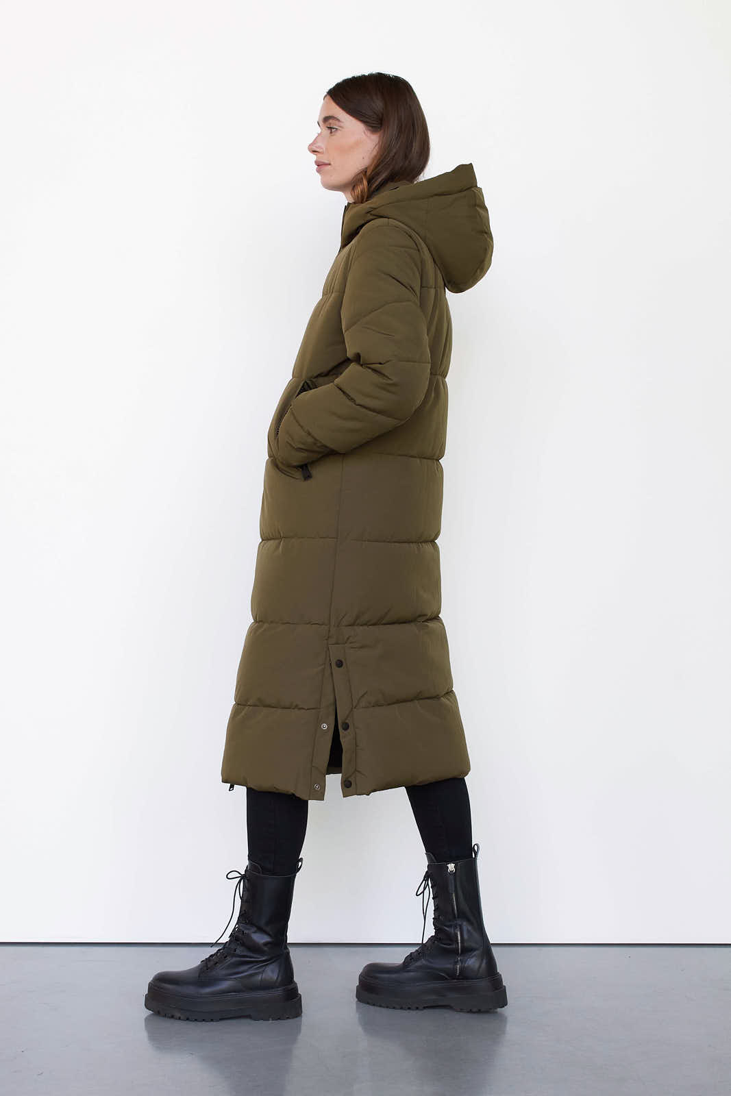 saint tropez long padded jacket
