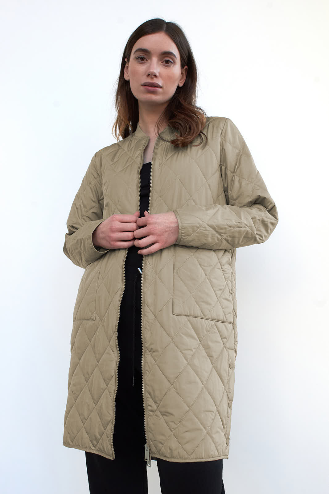 wblive quilted zip coat