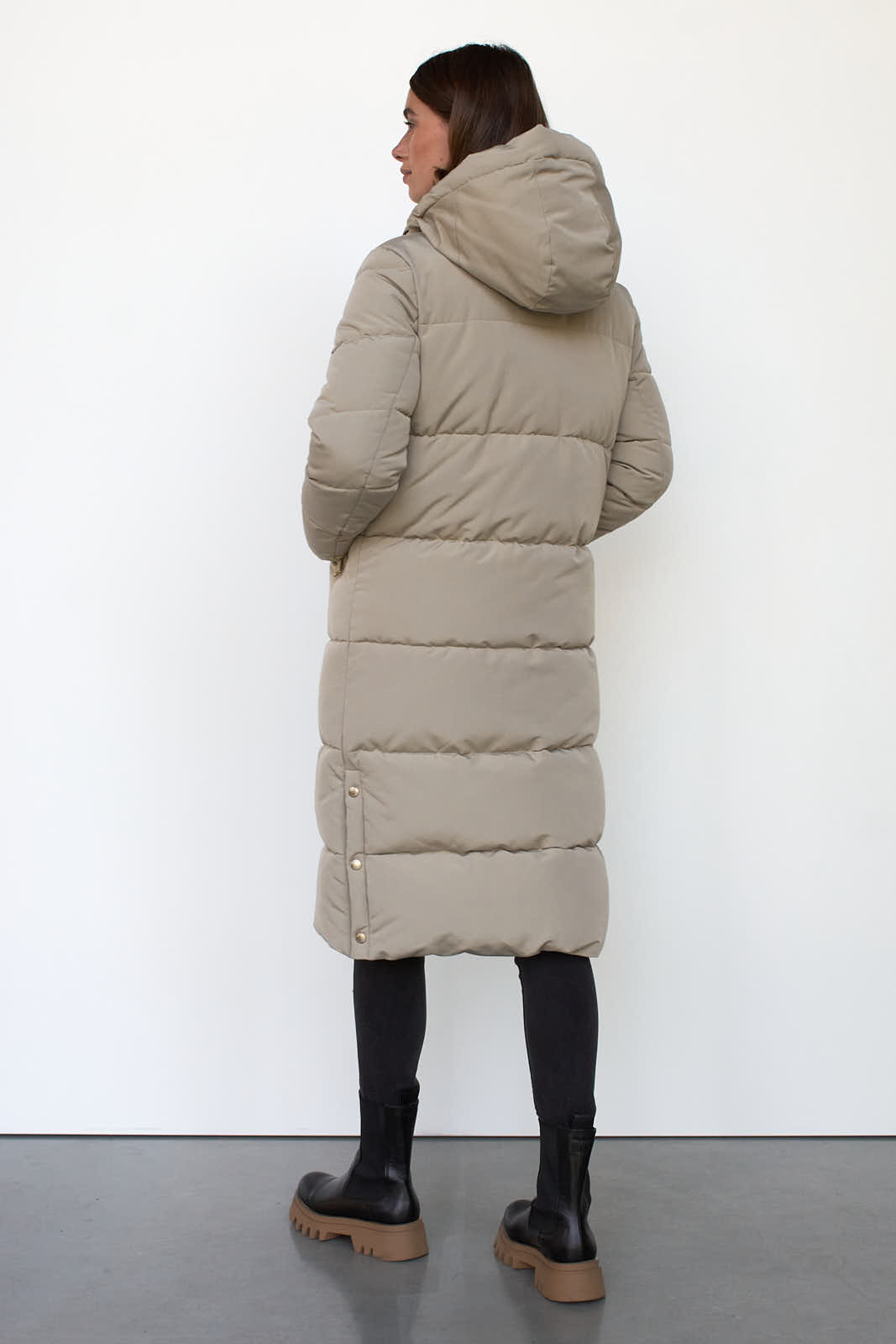 all saints long puffer jacket