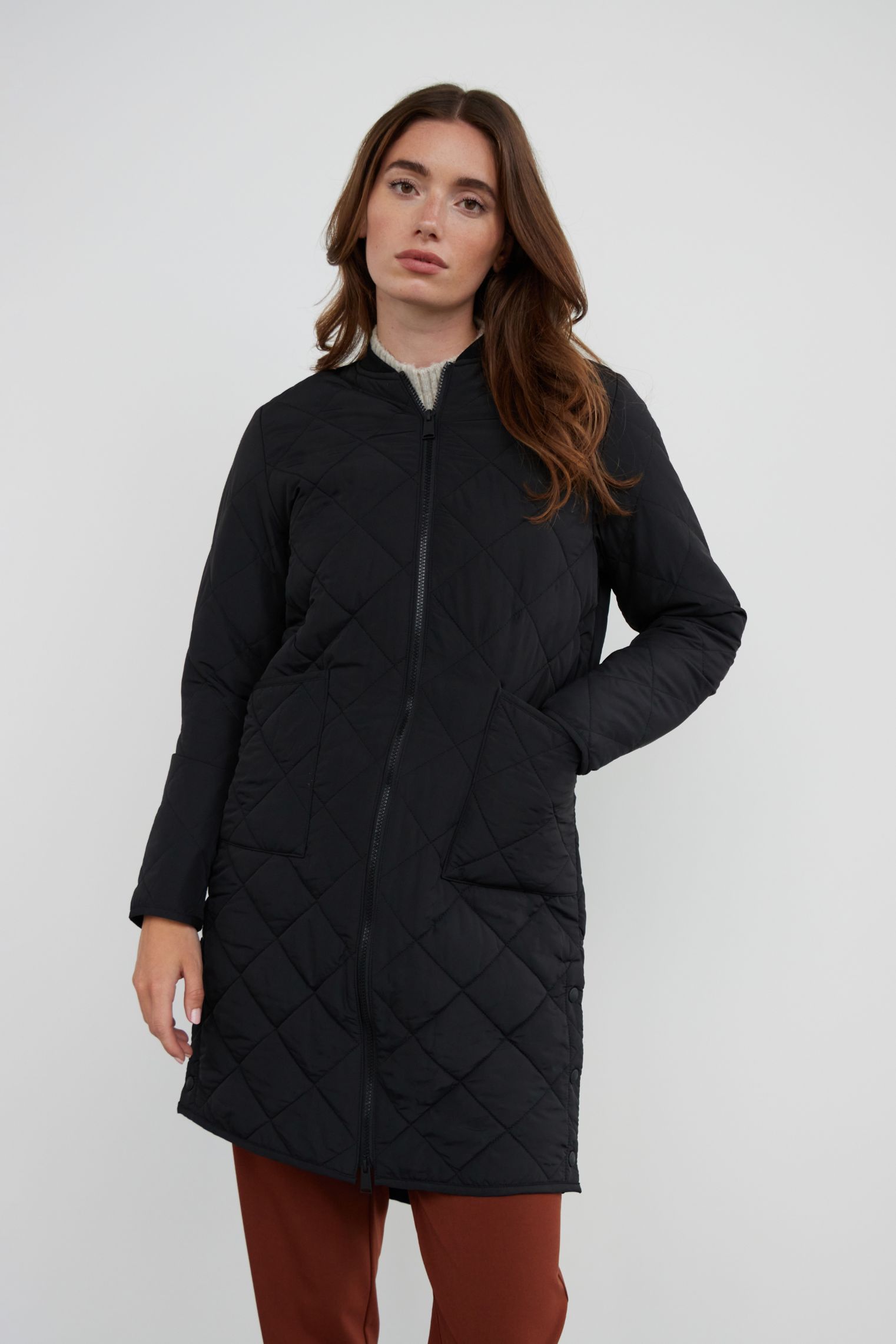 wblive quilted zip coat