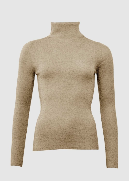 WBLTESSA LS WOOL TURTLENECK