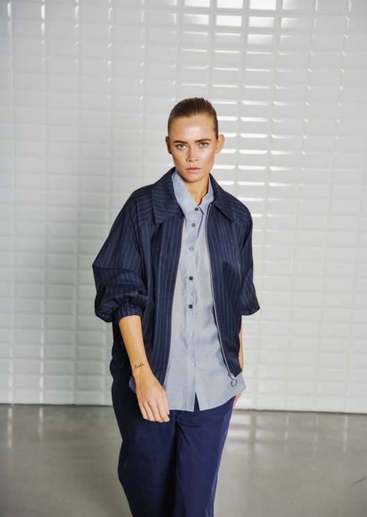 WBLVALENTINA STRIPED BOMBER