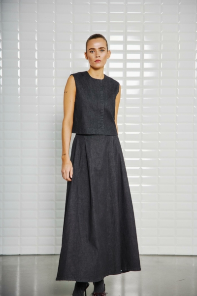WBLJULIANNA DENIM WAISTCOAT