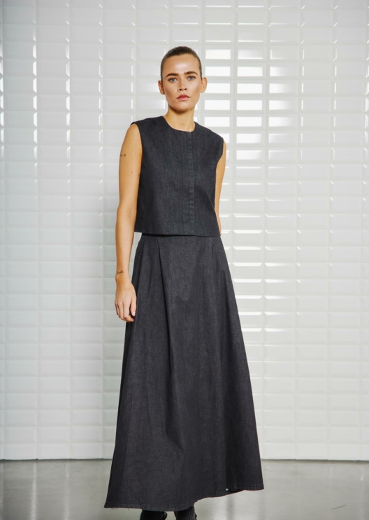 WBLJULIANNA DENIM WAISTCOAT