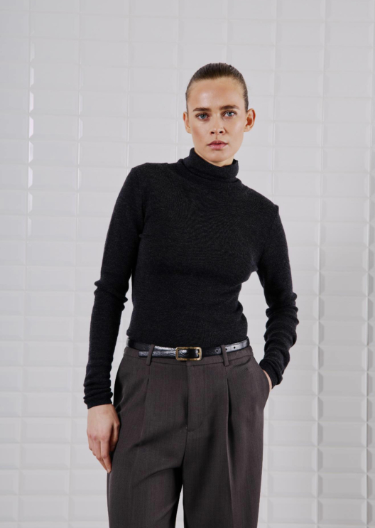 WBLTESSA LS WOOL TURTLENECK