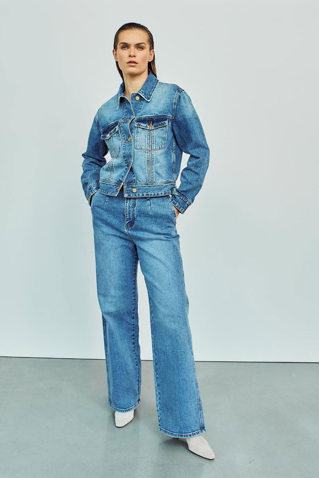 Wblabigale_Denim_Jacket_Sky_Blue_Wblmila_High_Waist_Wide_jeans_Sky_blue2