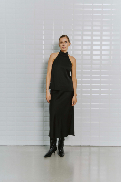 WBLDAGMAR SATEEN MIDI SKIRT