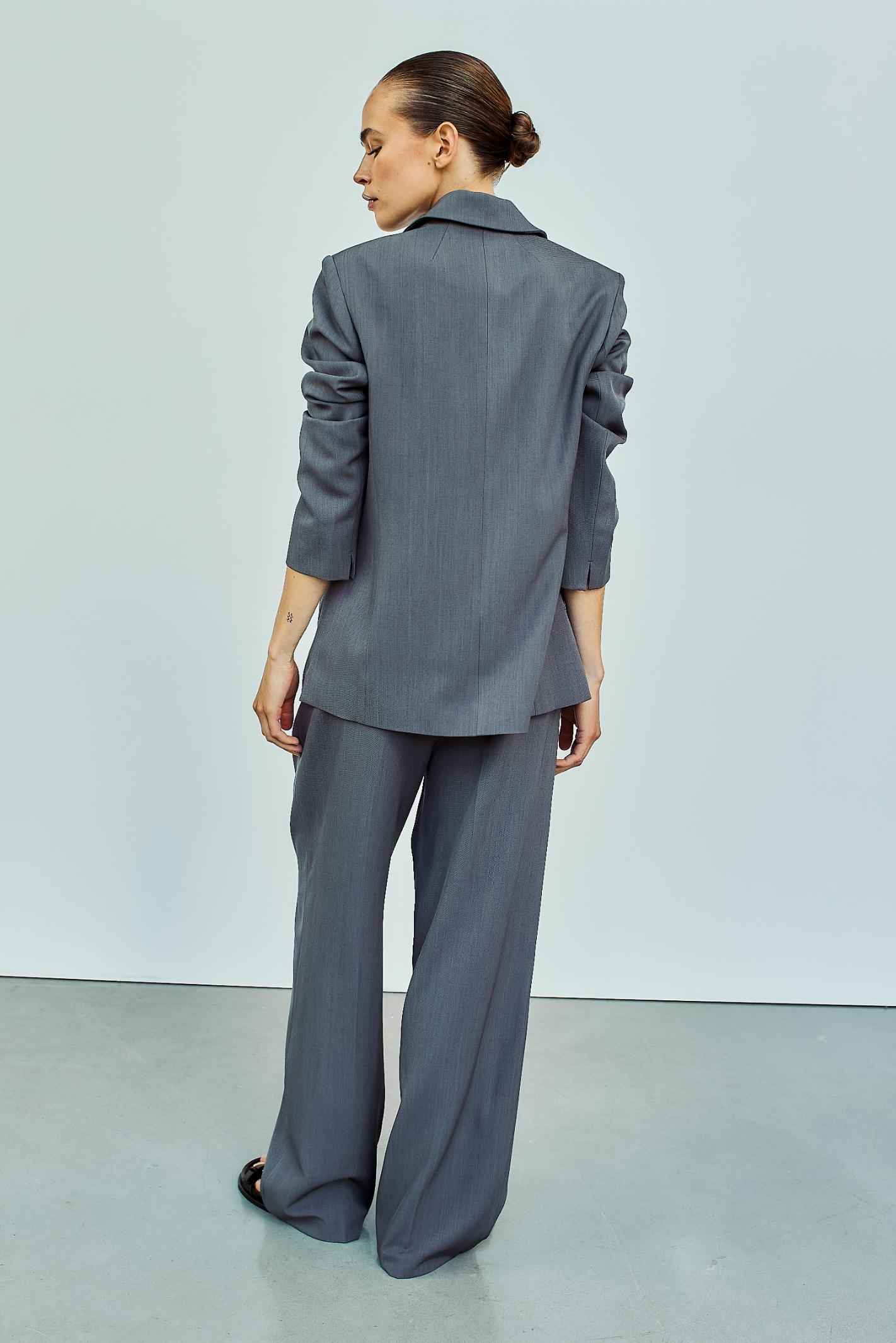 Wblelinore_Tailored_Blazer_High_Waist_Pant_Dark_Grey_Melange_5