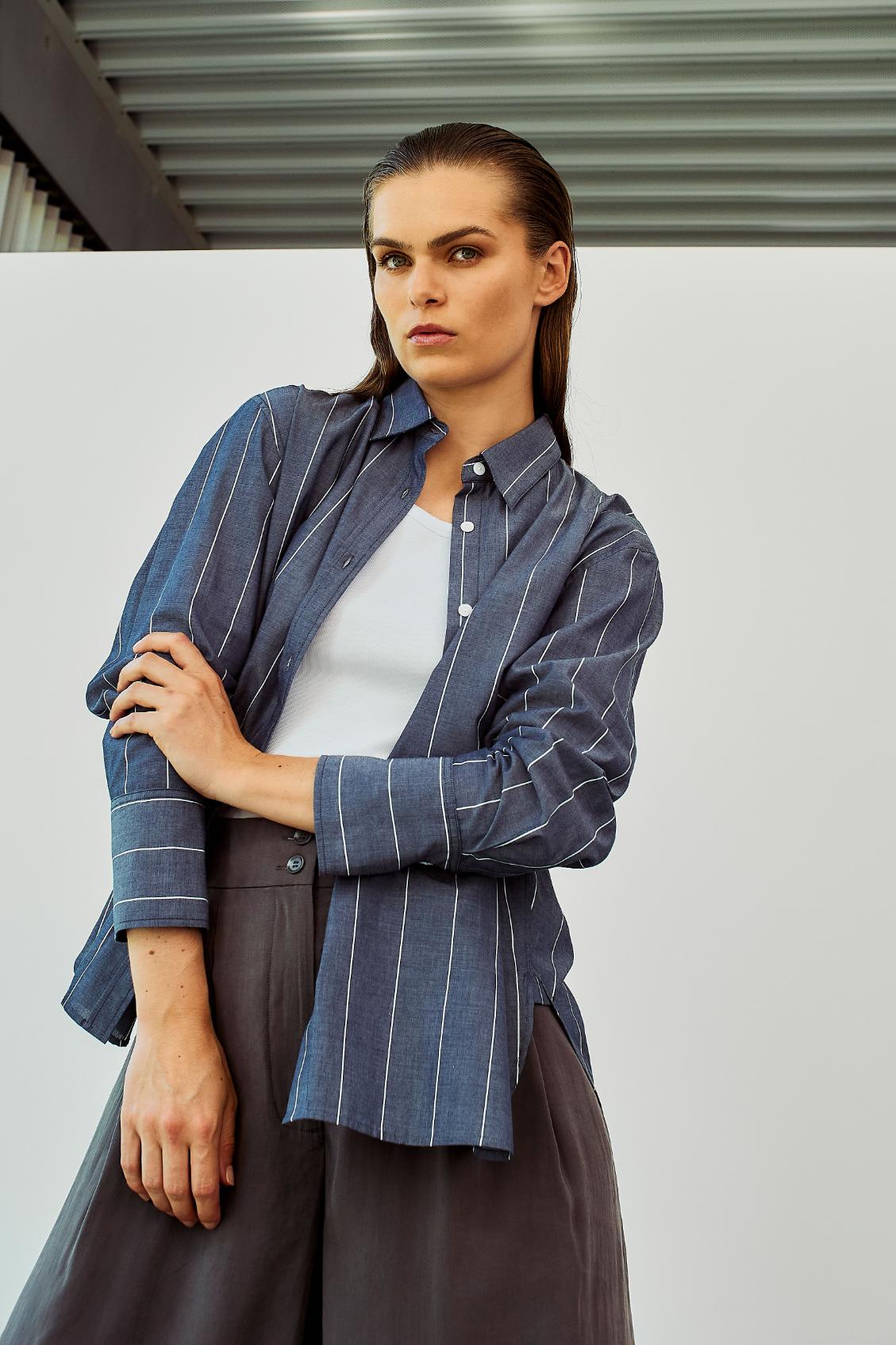 Wblnoa_Ls_Shirt_Mid_Day_Blue_Wblmaya_Tailored_High_Waist_Wide_Pant4