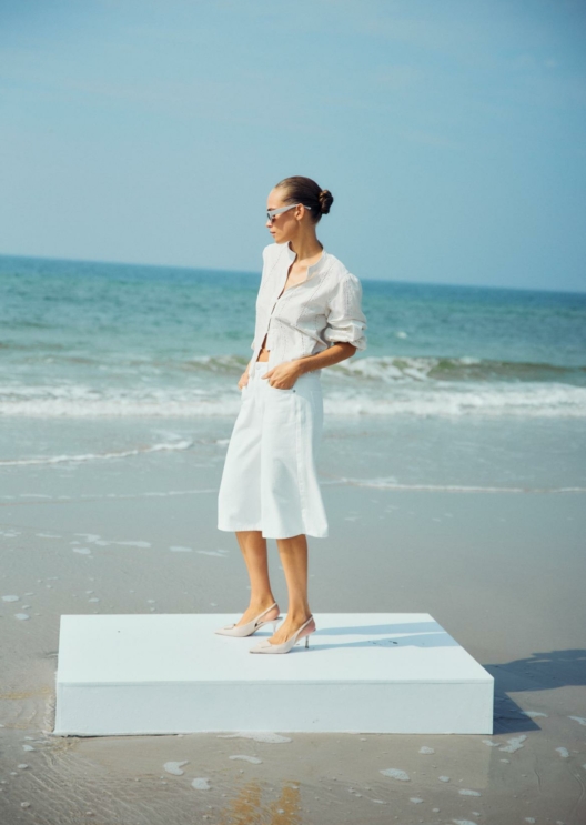 WBLGALA LONG DENIM BERMUDA
