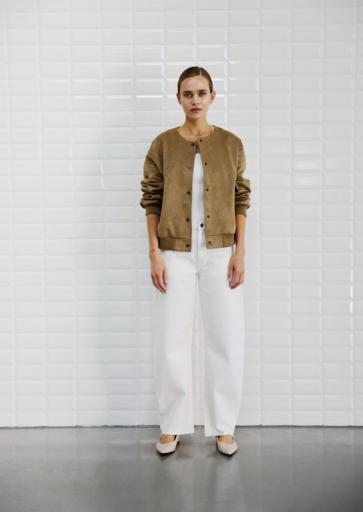 WBLFREYA VEGAN SUEDE BOMBER