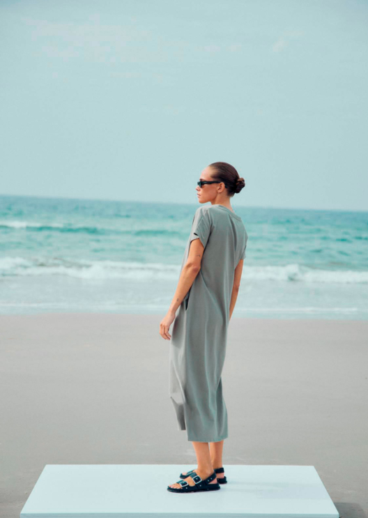 WBLCARMA LONG V-NECK DRESS