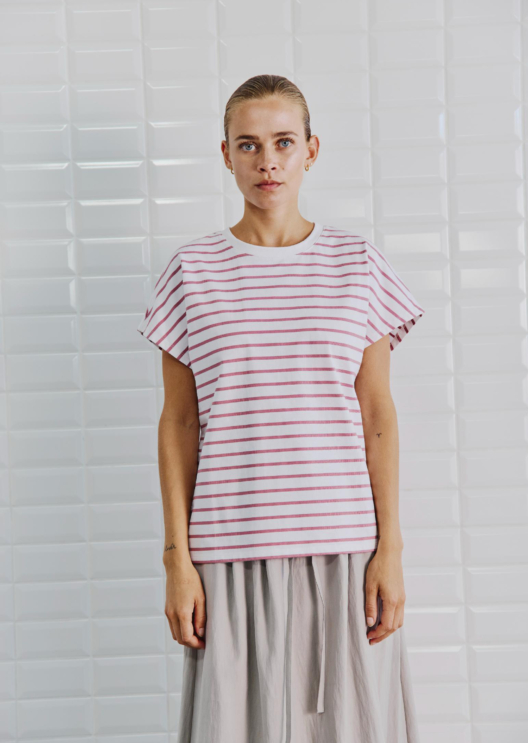 WBLFLORENCE SS STRIPE TEE