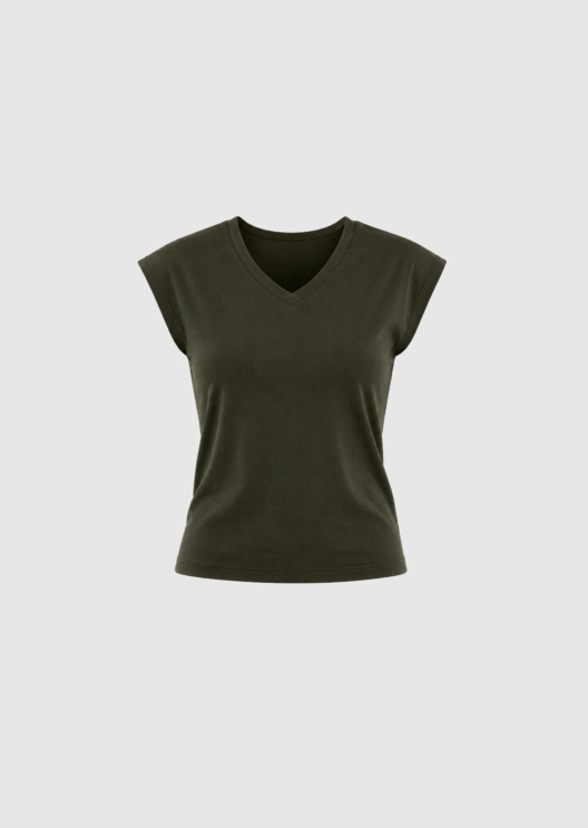 WBLNICOLE SS V-NECK TEE