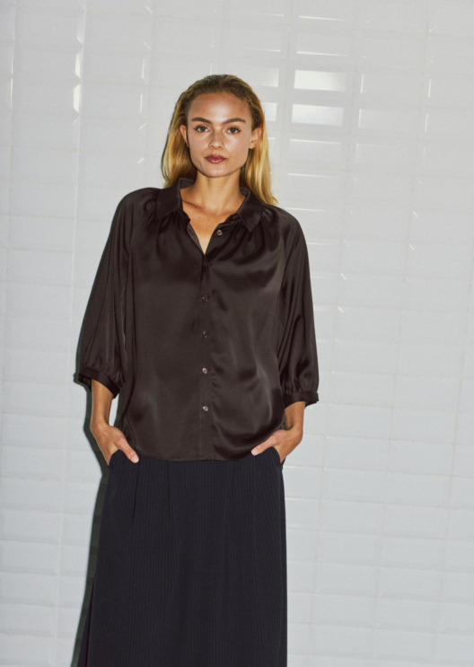 WBLDAGMAR 3/4 SATEEN TOP