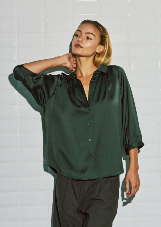 WBLDAGMAR 3/4 SATEEN TOP